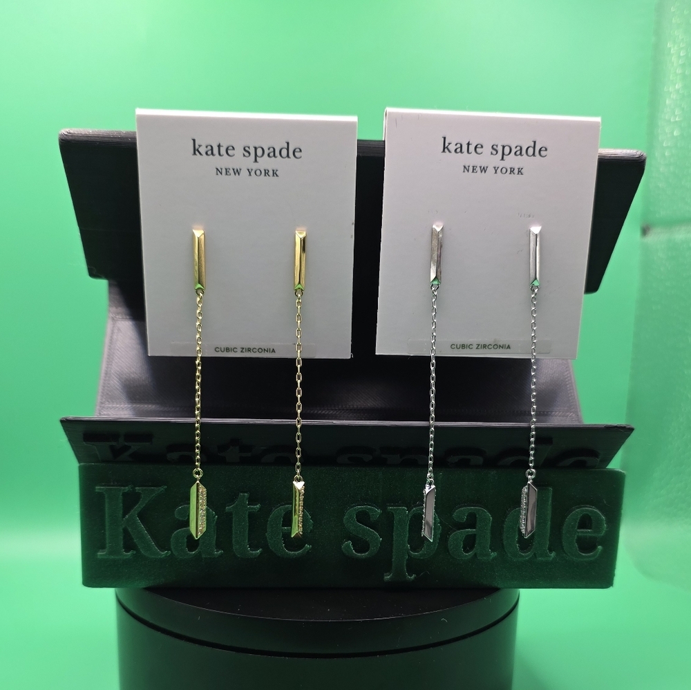 Kate Spade Gold Or Silver Dangle Earrings (Buyer's Choice) - Picture 2 of 9